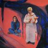 Grace ma Eseta, Oil on Canvas,  48 in sq., 122 cm sq., Available at Okai Reef Gallery