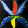 Manu Lua, Oil on Canvas, 48 in sq, Private Collection